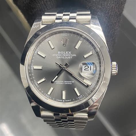 rhodium grey rolex|rolex 126300.